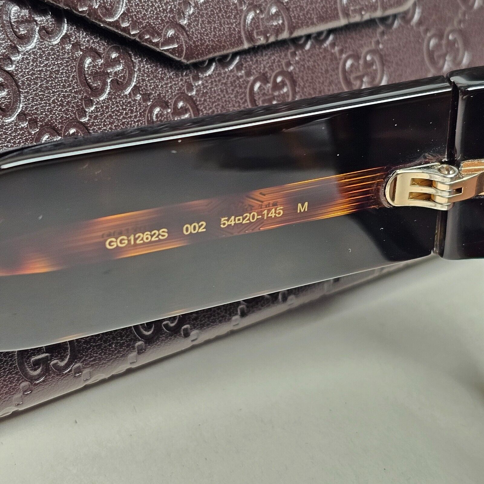 Gucci Sunglasses 2023 Brown Tortosise Square Heavy Thick GG1262S 002 290125
