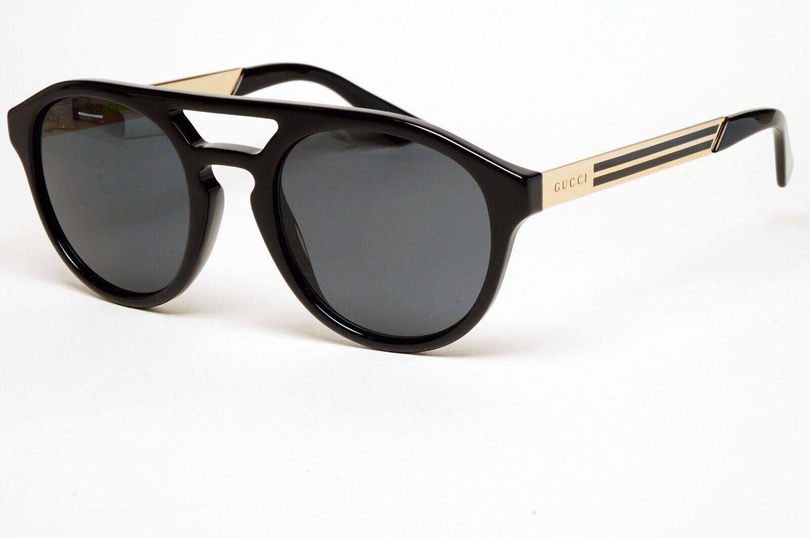 Gucci Sunglasses 2020 Black Gold grey Pilot GG0689S 001 53mm 250125