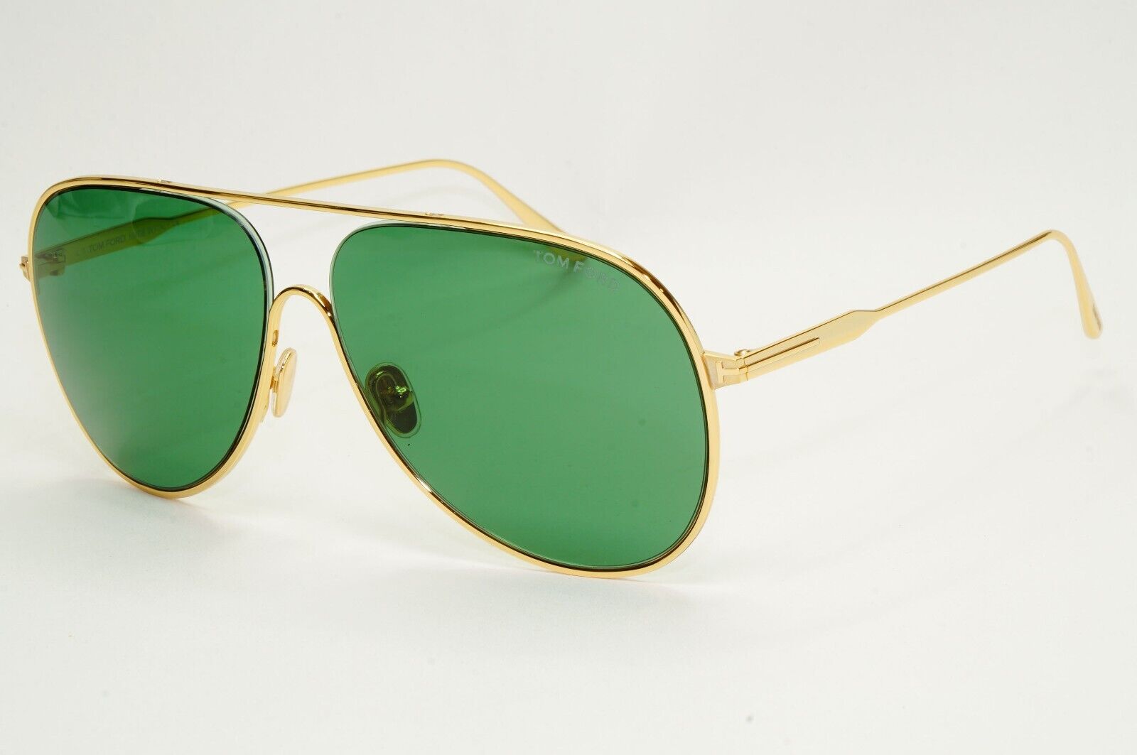Tom Ford Sunglasses Alec Gold Green Metal Pilot Large FT0824 TF 824 30N 62mm