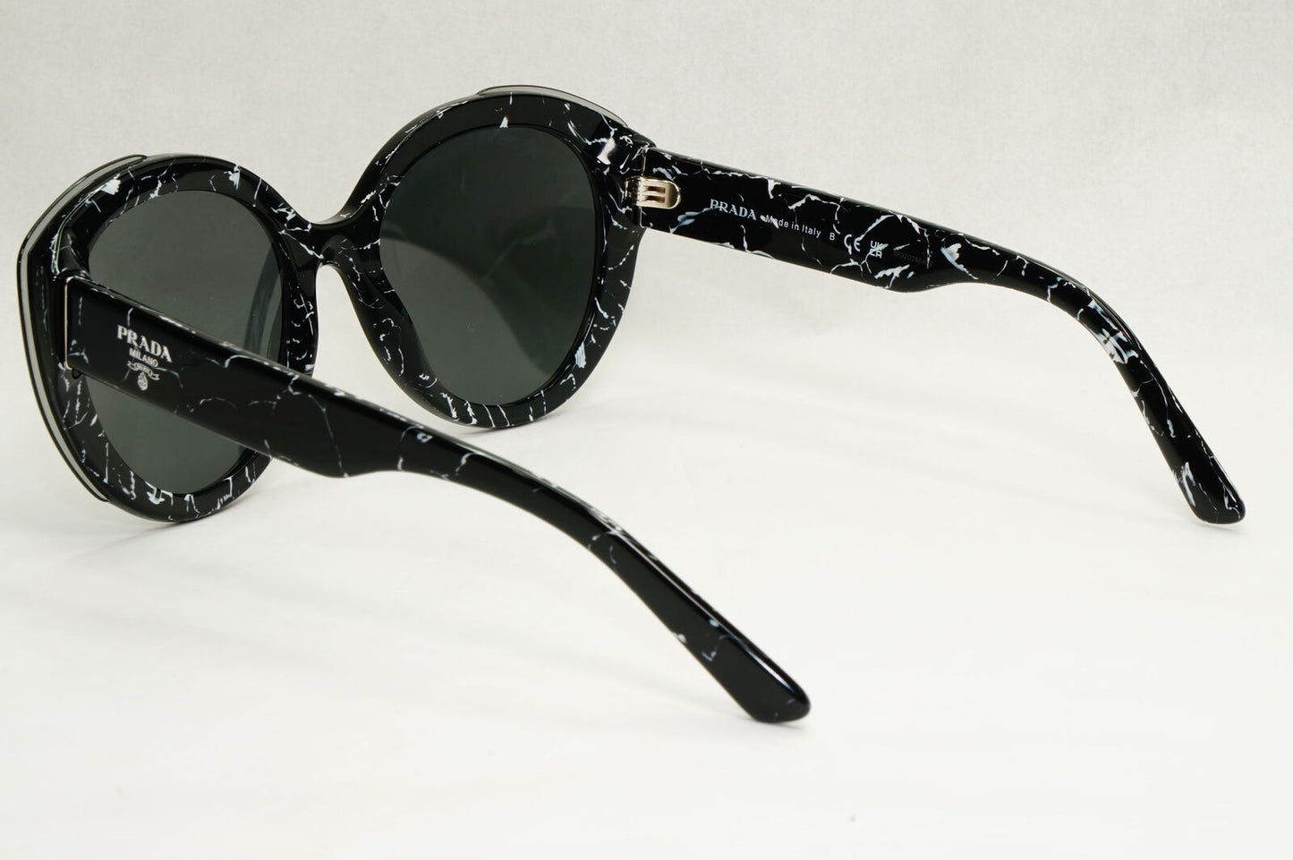 Prada Sunglasses Black Marble Lightning Grey PR01YS SPR 01Y 09V-5S0 270124