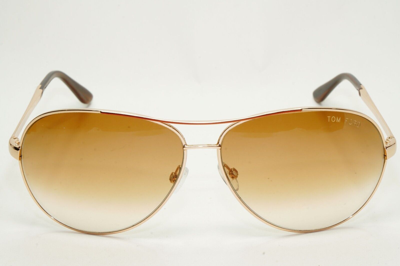 Tom Ford Sunglasses Charles Gold Pilot Brown Gradient FT0035 TF 35 772 091124