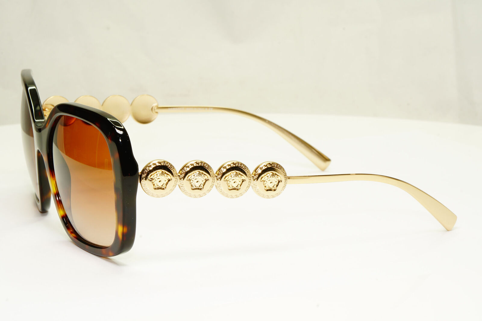 Authentic Versace Womens Square Sunglasses Gold Medusa MOD 4375 108/13