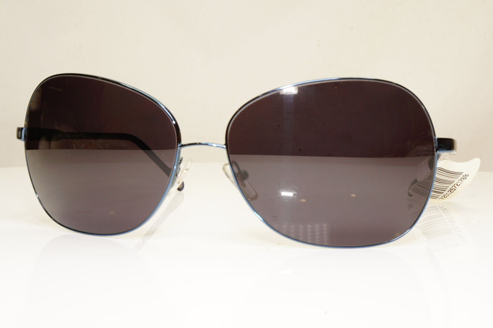 Versace Womens Vintage Blue Black Metal Sunglasses Square 2124 1307/5F 29267