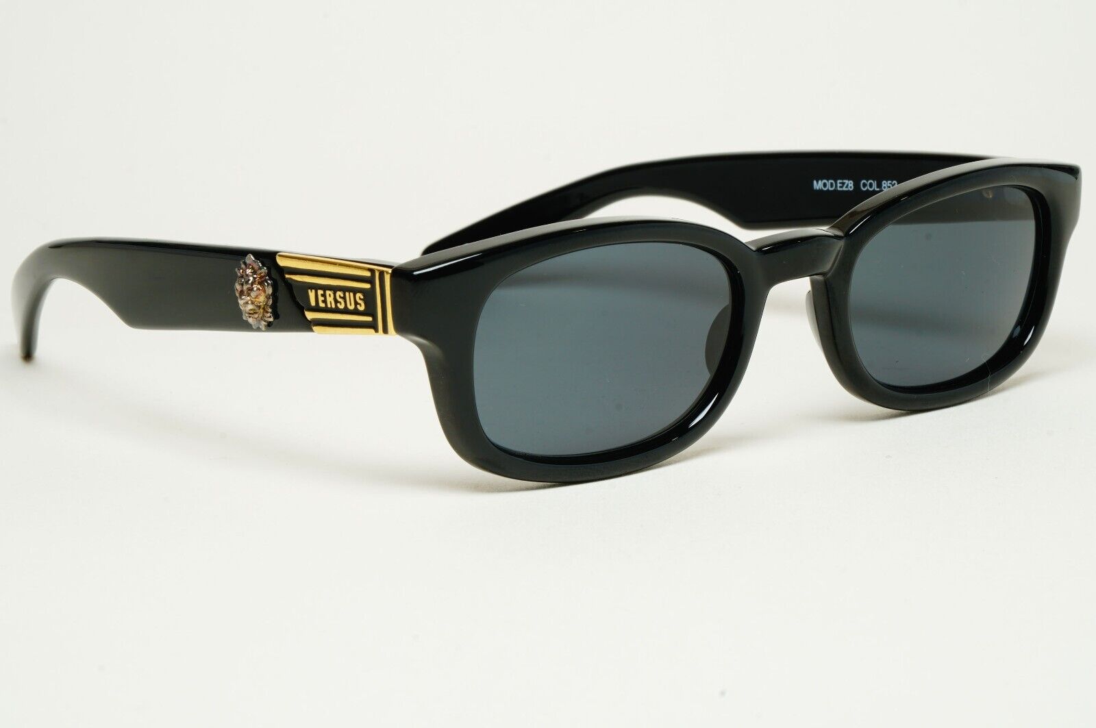 Versus Sunglasses 1996 by Gianni Versace Vintage Black Lion MOD EZ8 COL 852