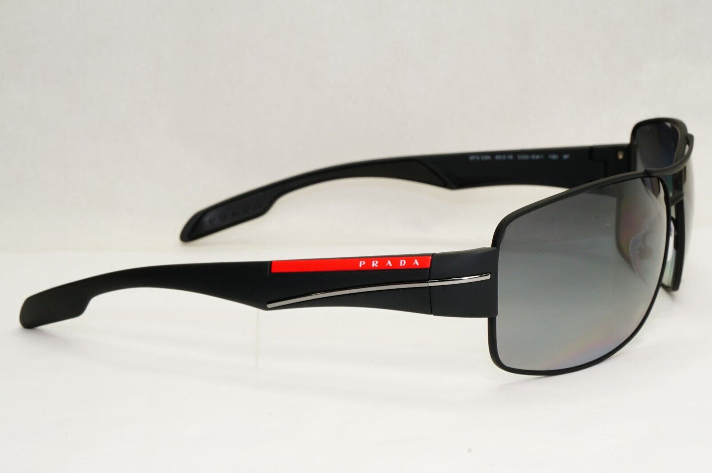 Prada Sunglasses Polarised Black Grey Gradient Rossa PS53NS SPS 53N DG0-5W1 [A]