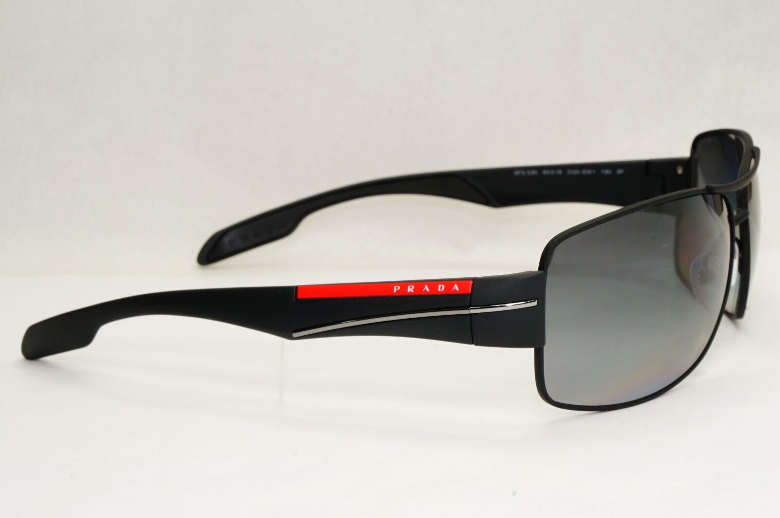 Prada Sunglasses Polarised Black Grey Gradient Rossa PS53NS SPS 53N DG0-5W1 [A]