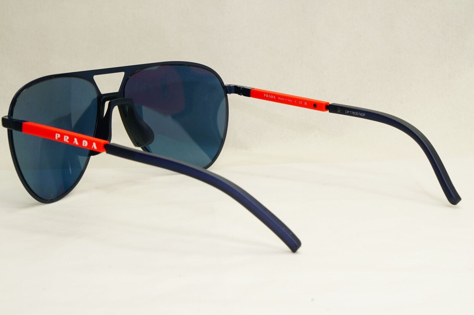 Prada Sunglasses Pilot Blue Navy Matte Metal PS51XS SPS 51X 06S-07L 59mm