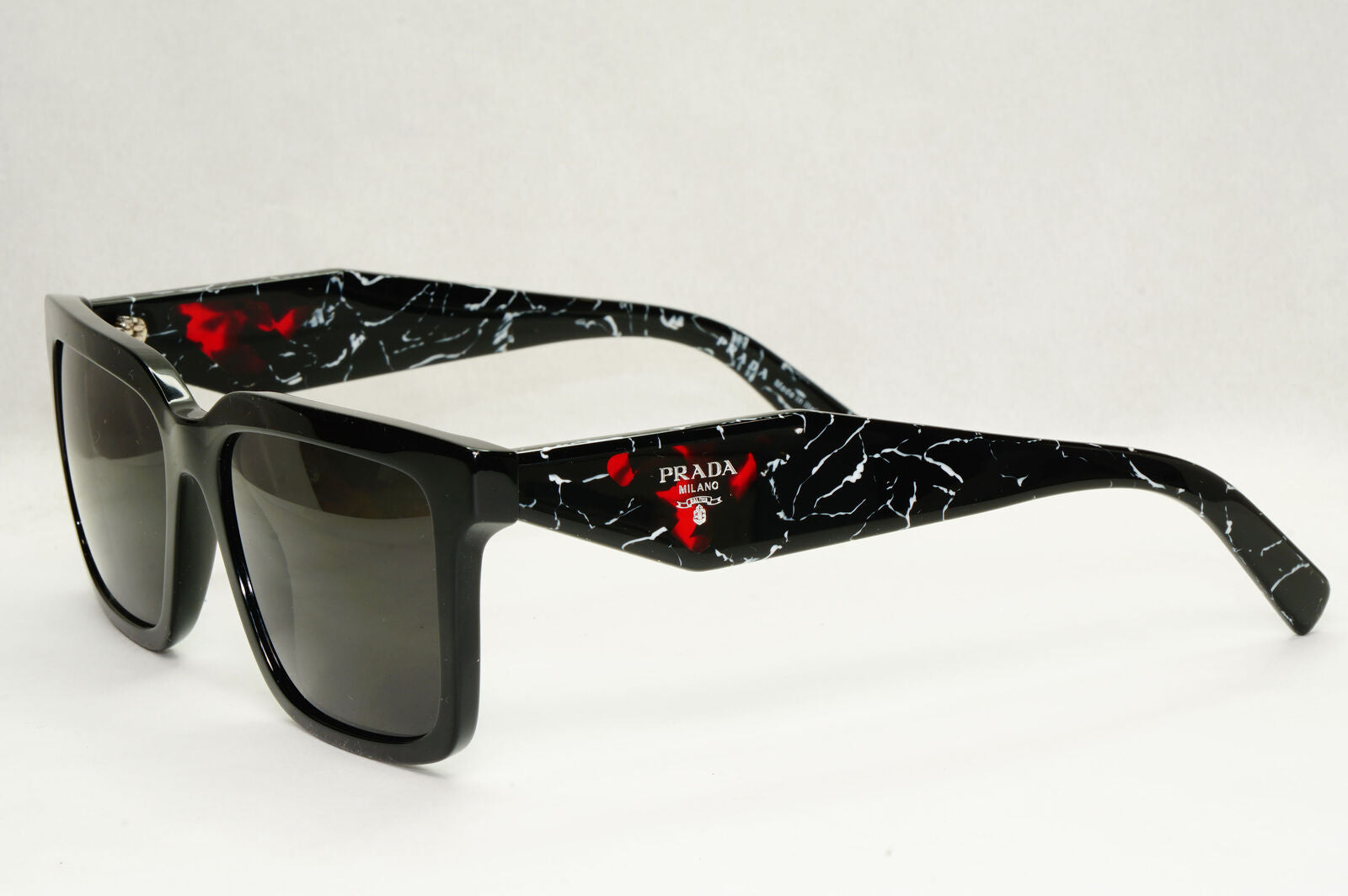 Prada Sunglasses Symbole Triangle Black Marble Square PR27YS SPR 27Y 1AB-08N