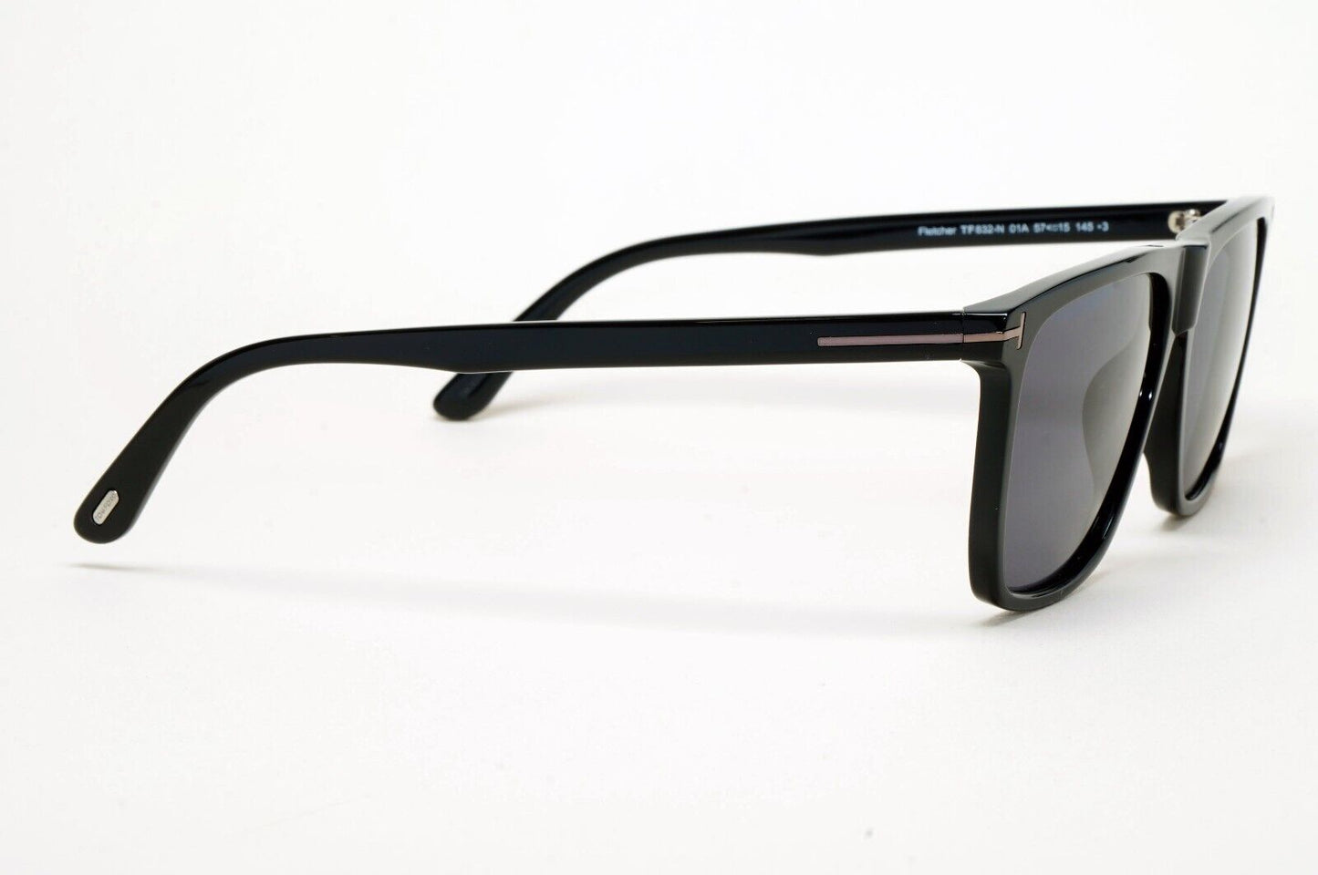 Tom Ford Sunglasses Fletcher Black Glossy Grey Smoke FT0832-N TF 832-N 01A 57mm
