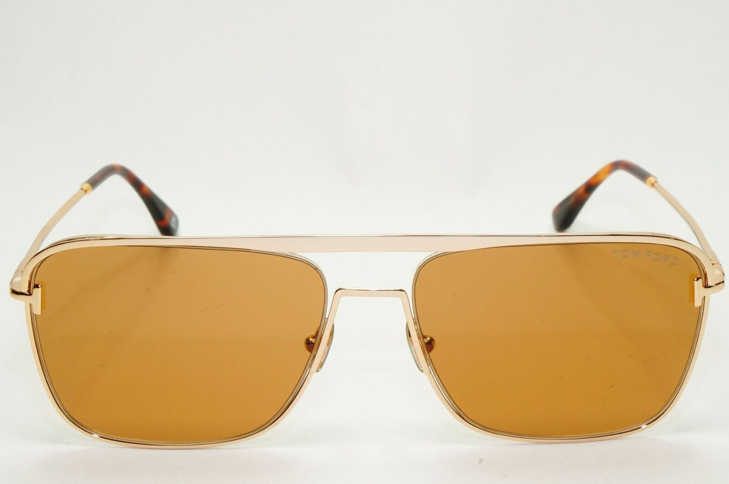 Tom Ford Sunglasses Nolan Gold Brown Square Navigator FT0925 TF 925 28E 60mm
