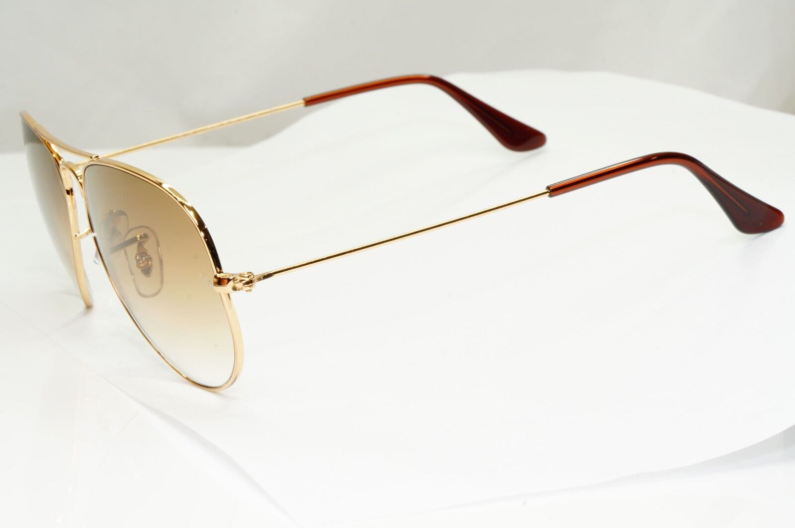 Ray-Ban Sunglasses Aviator Gold Brown Gradient RB 3025 Aviator 001/51 55mm Small