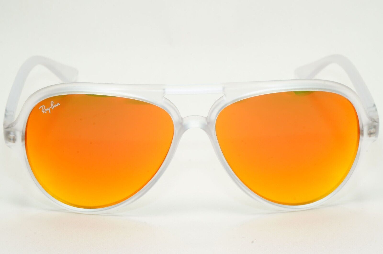 Ray-Ban Sunglasses 2010 Vintage CATS 5000 Transparent Orange RB 4125 646/69 59mm