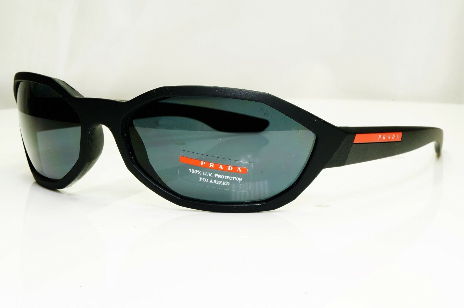 Authentic PRADA SS19 Mens Polarized Boxed Sunglasses Black SPS 04U 1BO-5Z1 27451