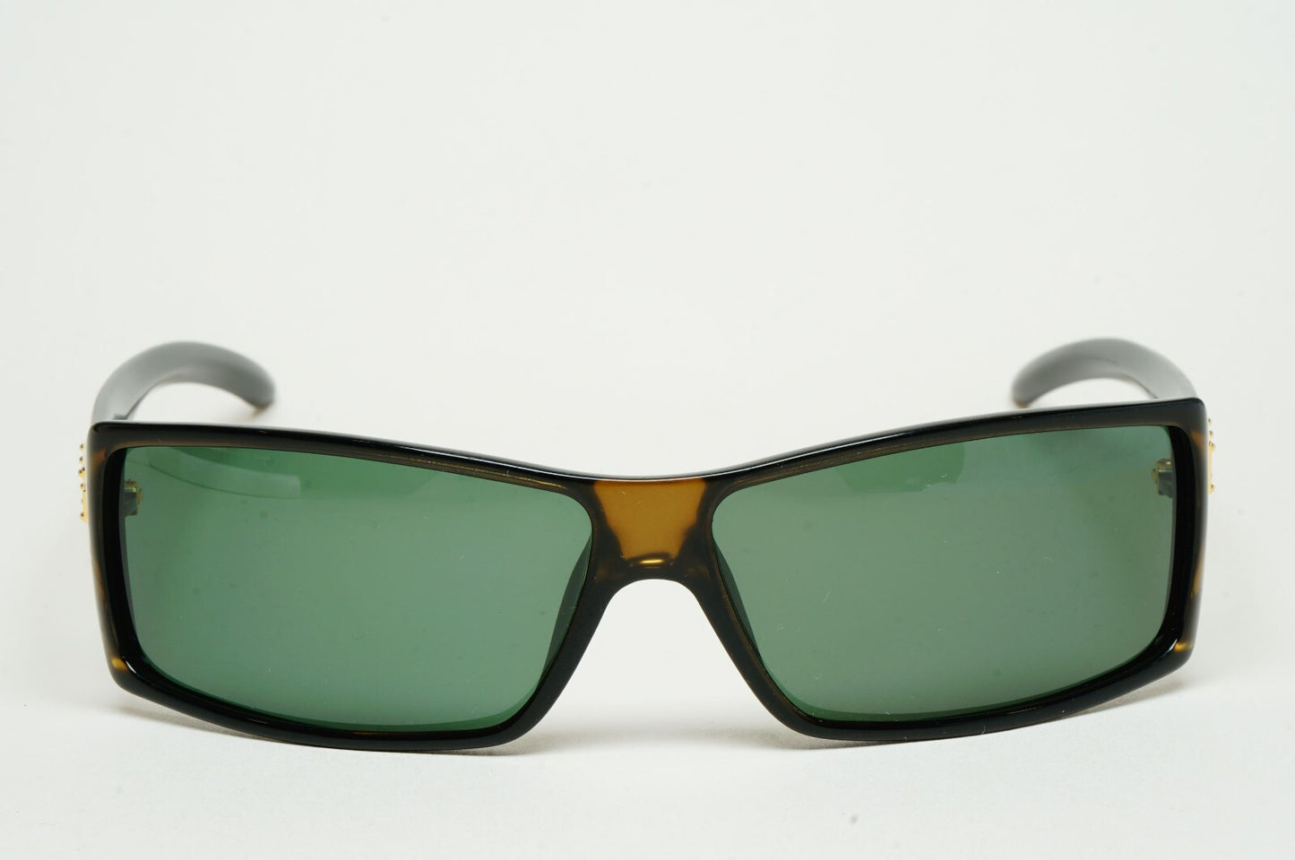 Gucci Sunglasses 1999 Vintage Rectangle Brown Honey Green GG 2515/S 9D1 100325