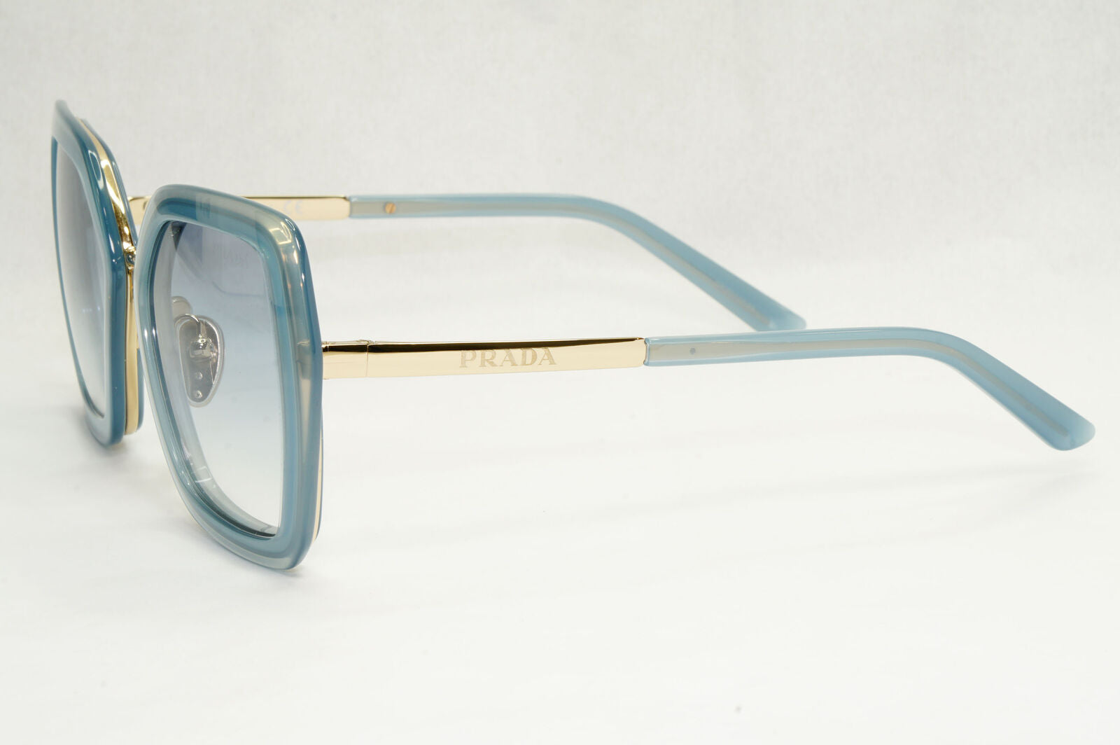 Prada Sunglasses Blue Gold Gradient Square Ceruleo Opal PR53YS SPR 53Y 06Y-03O