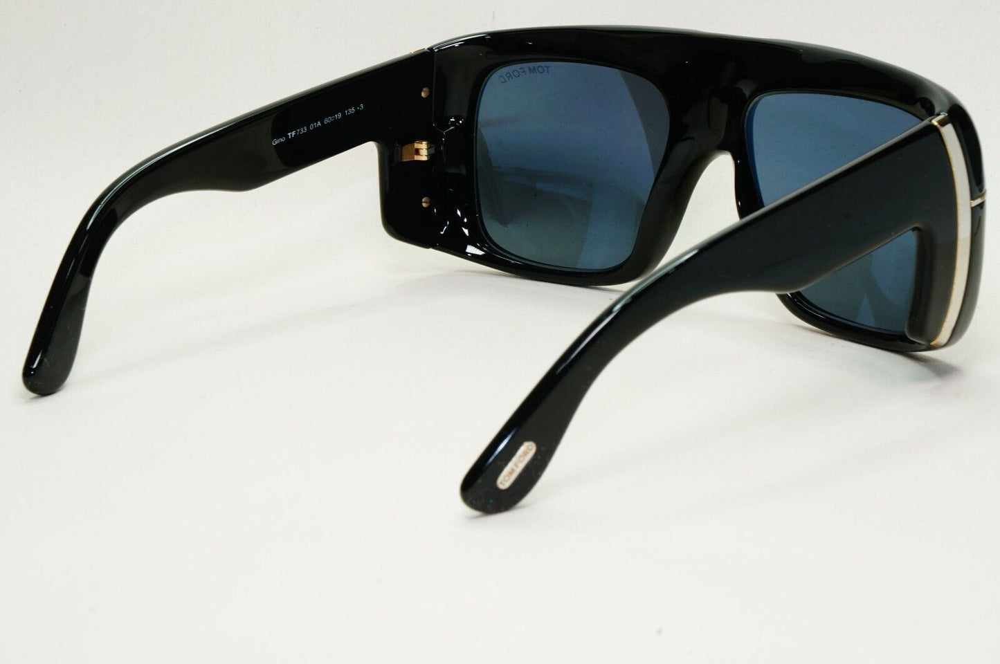 Tom Ford Sunglasses Gino Black Grey Square Oversized Large Heavy TF 733 01A