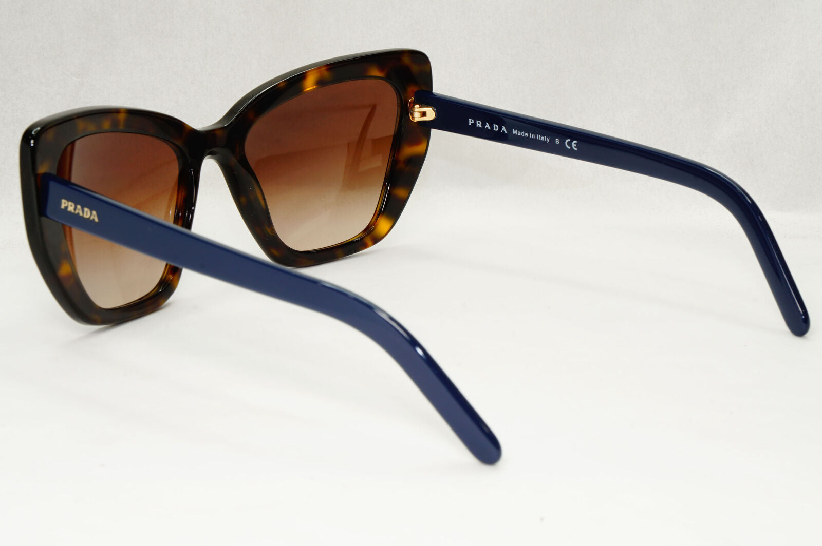Prada Sunglasses Brown Blue Tortoiseshell Gradient Square PR08VS SPR 08V 2AU-6S1