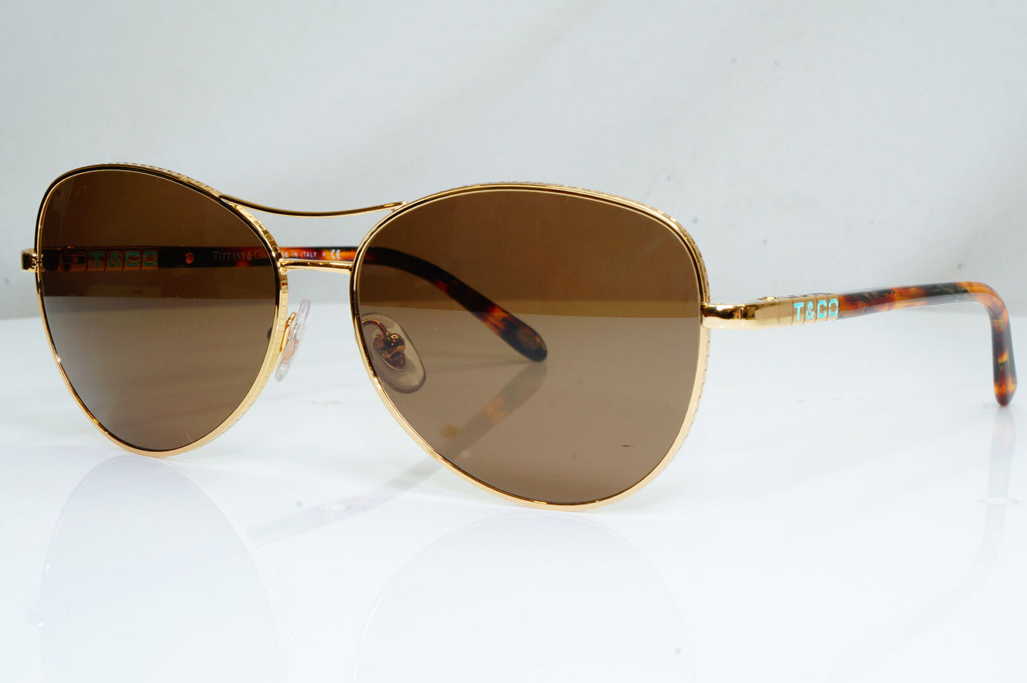 Authentic TIFFANY & CO Vintage Sunglasses Pilot LOVE TF 3041 6002/3B 29500