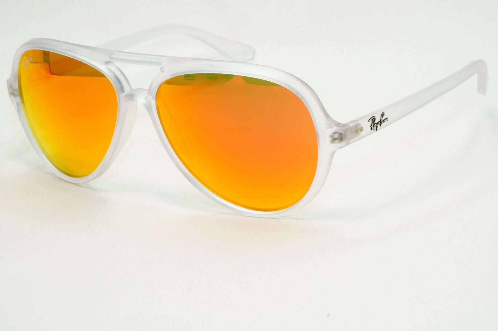 Ray-Ban Sunglasses 2010 Vintage CATS 5000 Transparent Orange RB 4125 646/69 59mm