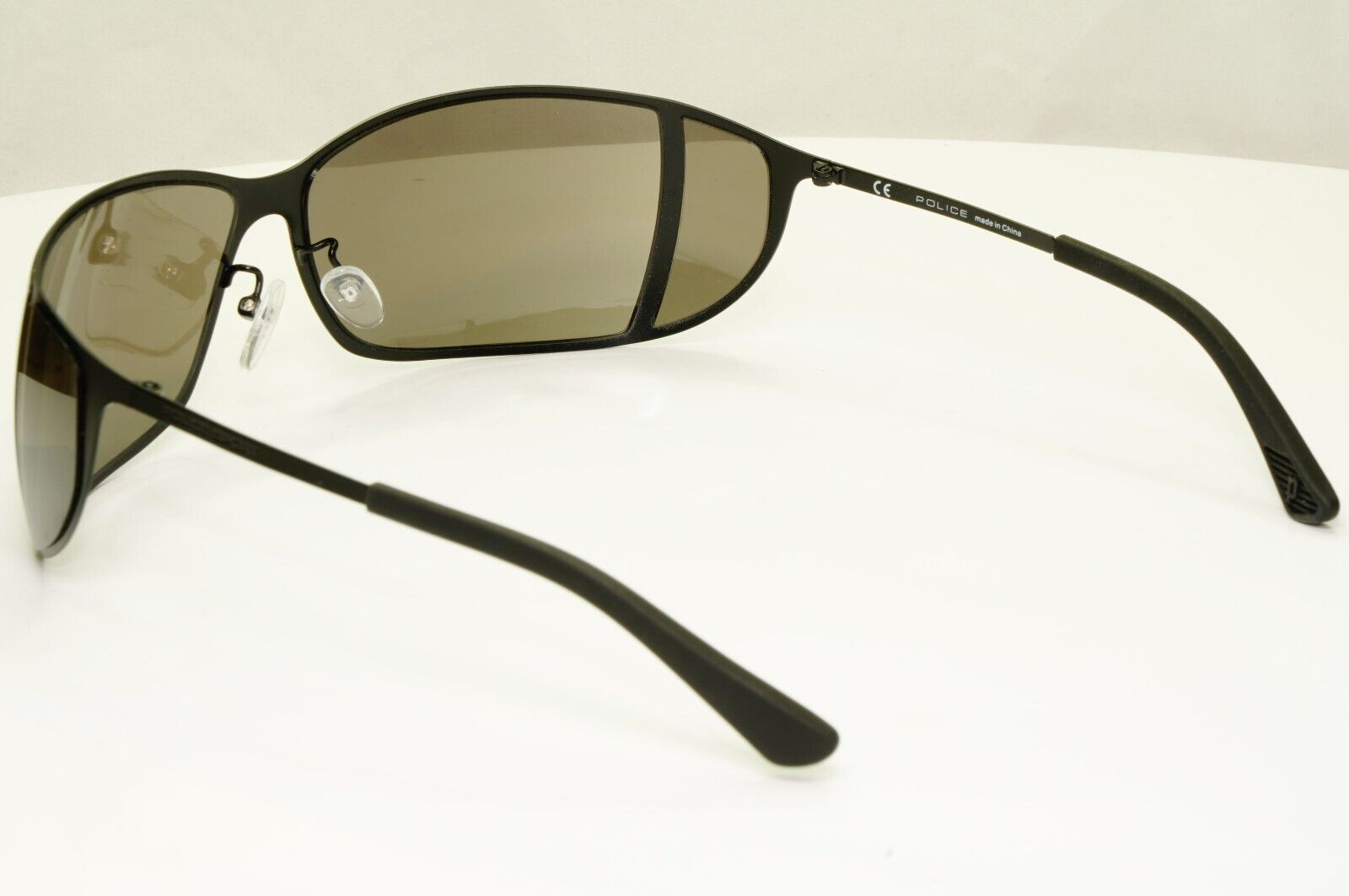Police Sunglasses Side Window Black Brown Wrap Designer Mens SPL 533G COL 531X