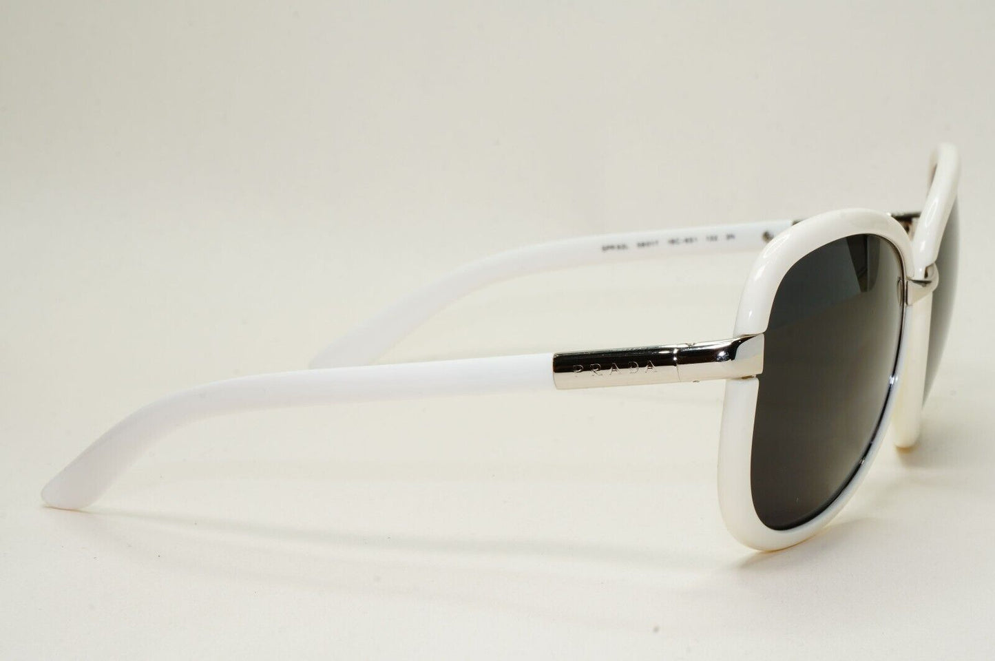 Prada Sunglasses 2008 Vintage White Black Silver PR62LS SPR 62L 1BC-6S1 141024