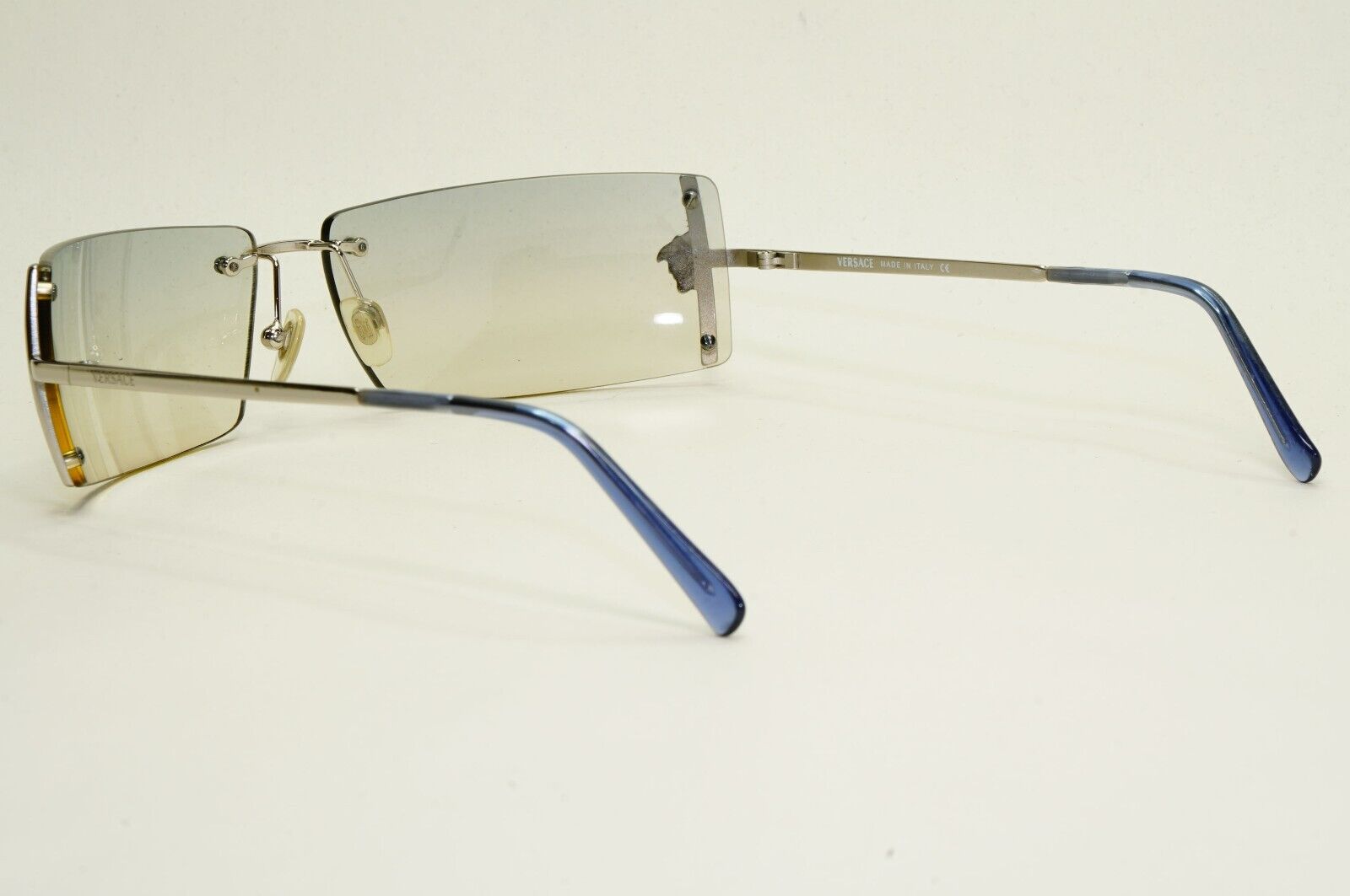 Versace Sunglasses 2003 Vintage Silver Rimless Medusa MOD N29 26M/543 050824