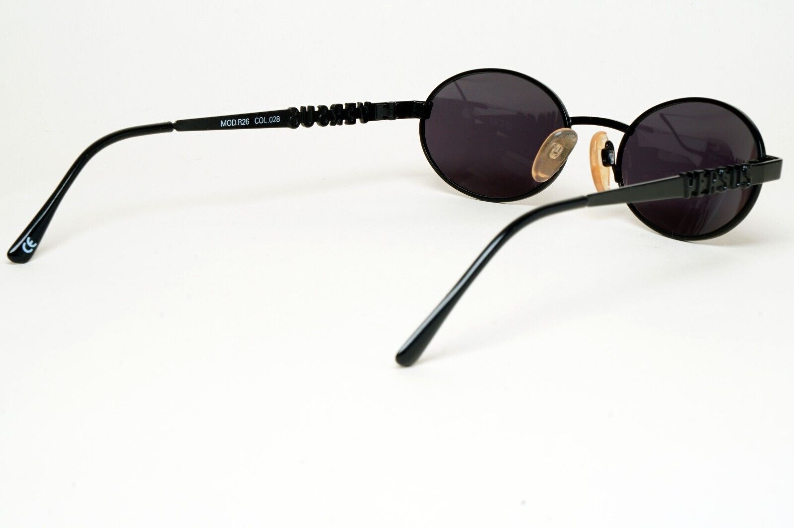 Versus Sunglasses 1996 by Gianni Versace Vintage Black Oval MOD R26 COL 028
