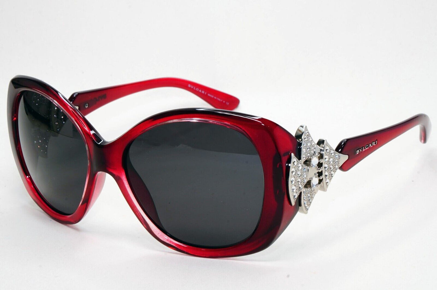 Bvlgari Sunglasses 2015 Dark Red Black Crystal Diamante 8126-B 1001/11 311024