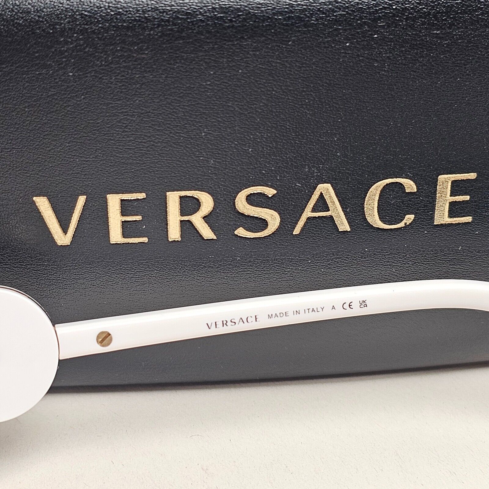 Versace Sunglasses White Cat Eye Pale Pink Gold Medusa MOD VE 4433-U 314/84 54mm