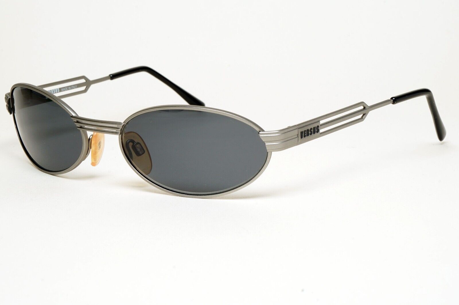 Versus Sunglasses 1996 by Gianni Versace Vintage Gunmetal Grey MOD F34 COL 77M