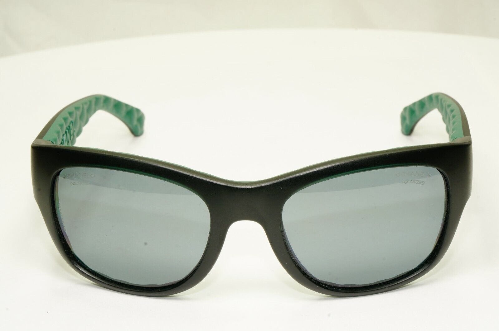 Chanel Sunglasses Polarized Black Grey Square Womens Fashion 6049 1481/Z7 25645