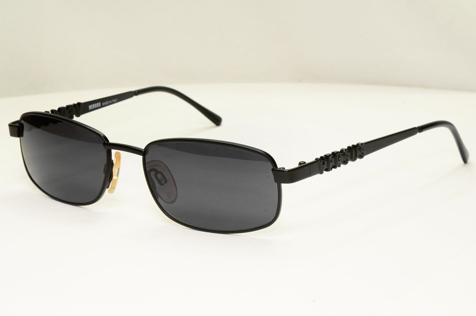 Versus 1995 Vintage Black Metal Sunglasses Gianni Versace MOD R27 COL 028