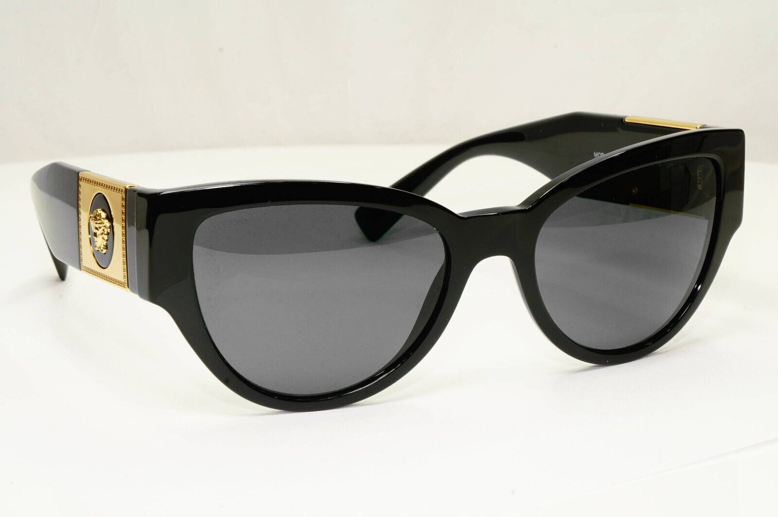 Versace Sunglasses Black Gold Medusa Glossy Square MOD VE4398 GB1/87