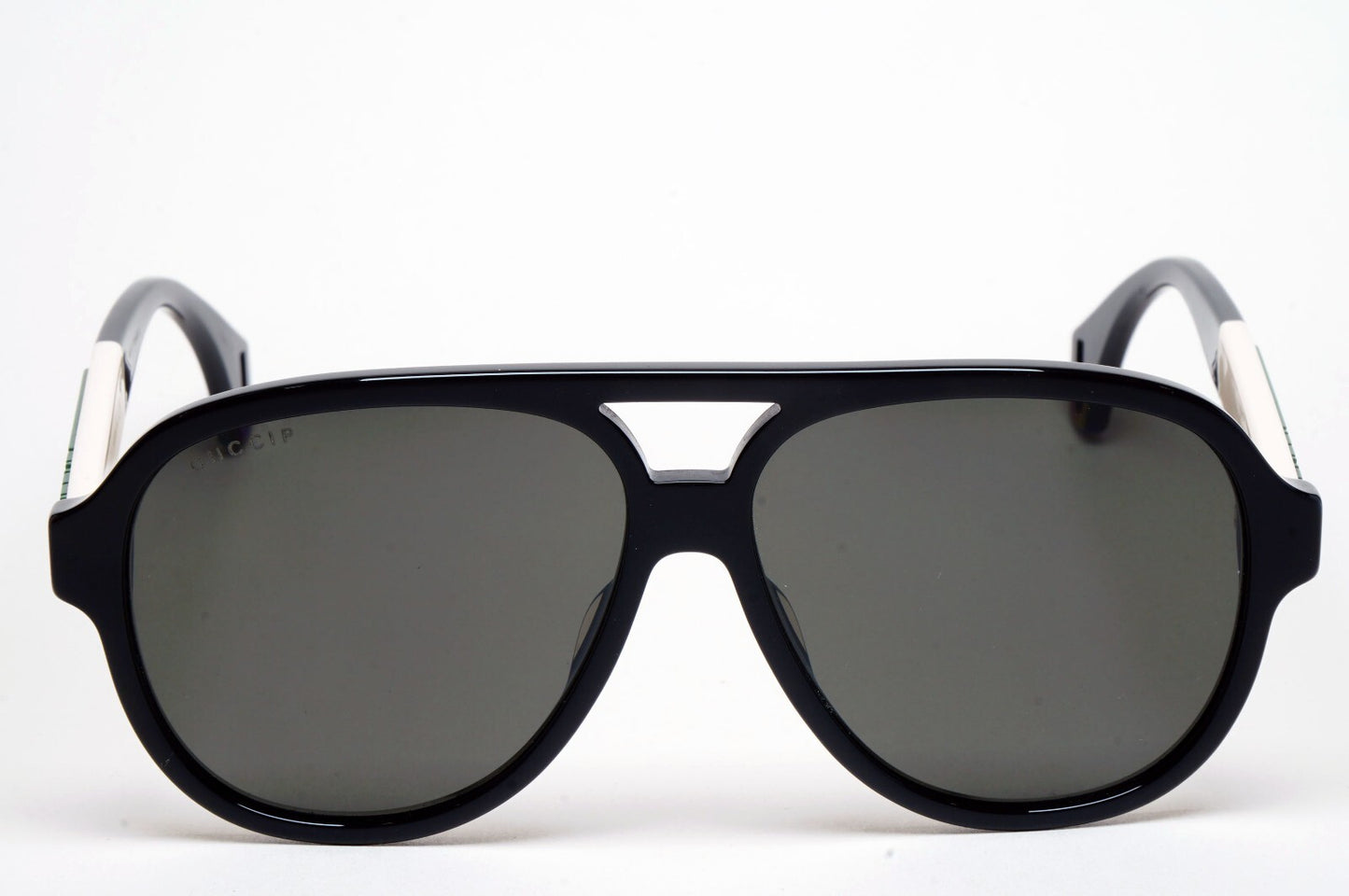 Gucci Sunglasses 2019 Black Polarised Pilot White Red GG 0463S 002 58mm 070325