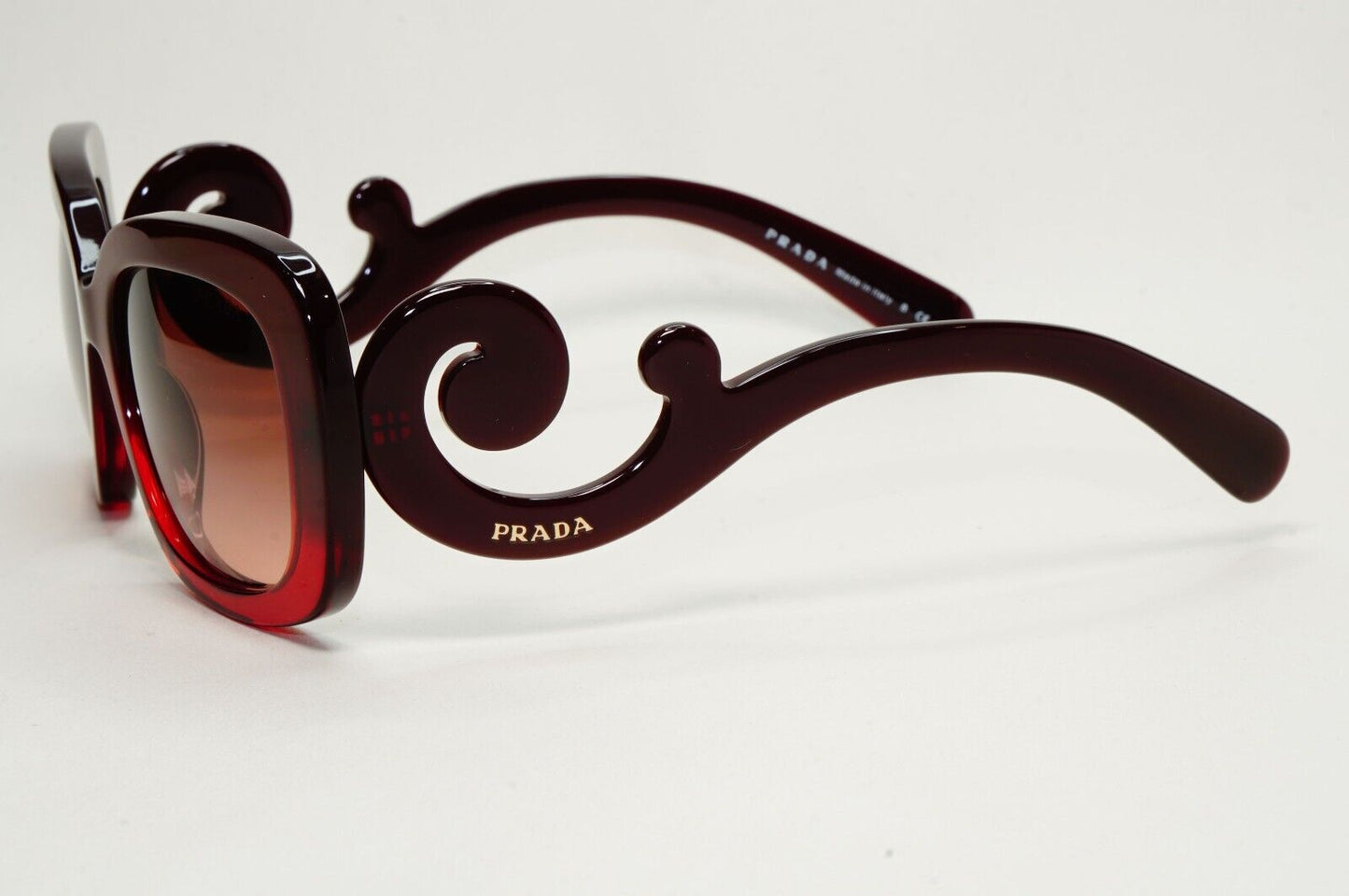 Prada Sunglasses Swirl Baroque Square Dark Red PR27OS SPR 27O MAX-0A5 061024
