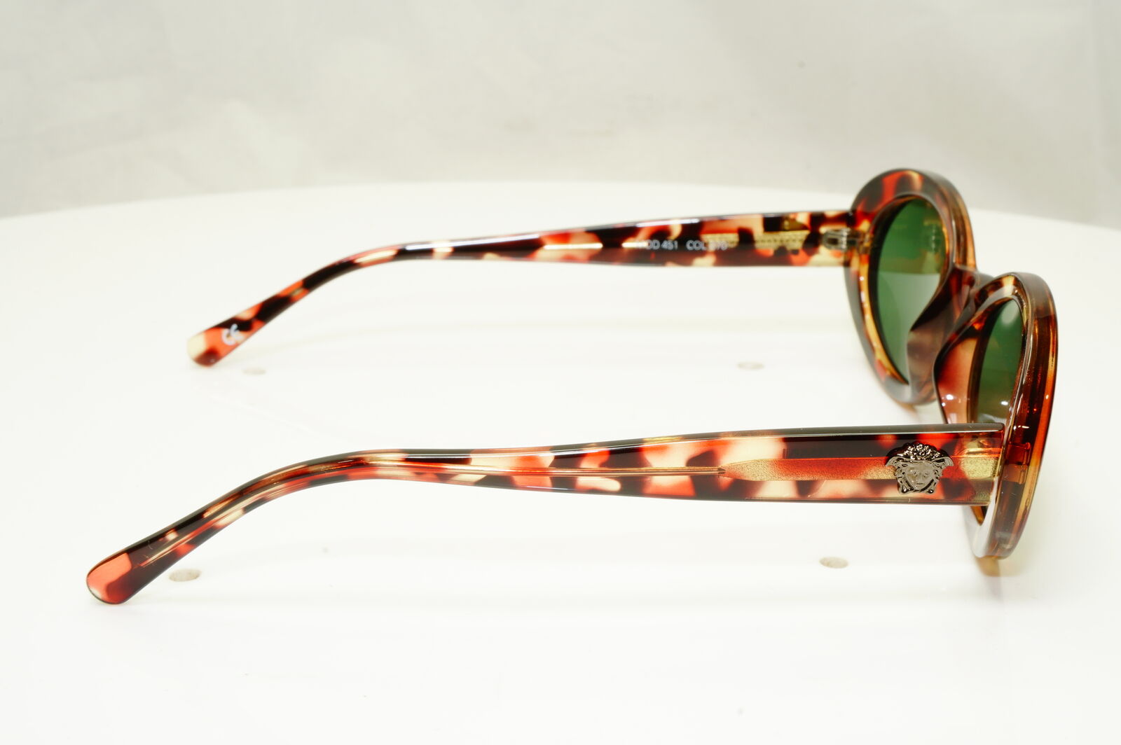 Gianni Versace 1996 Womens Vintage Oval Brown Medusa Sunglasses MOD 451 COL 870