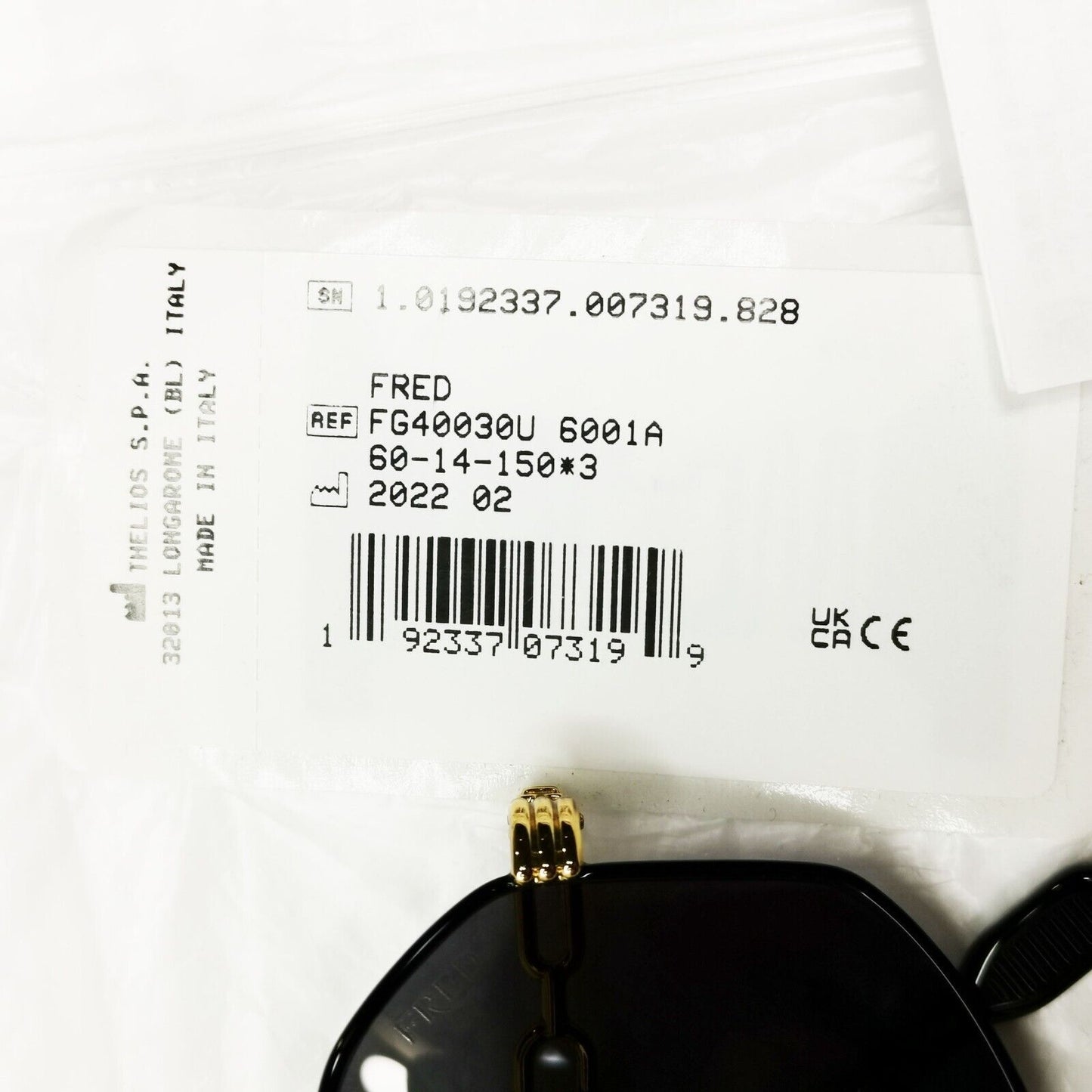 Fred Sunglasses Pilot Gold Black Cable Twist Metal FG40030U 01A Force 10 [A]