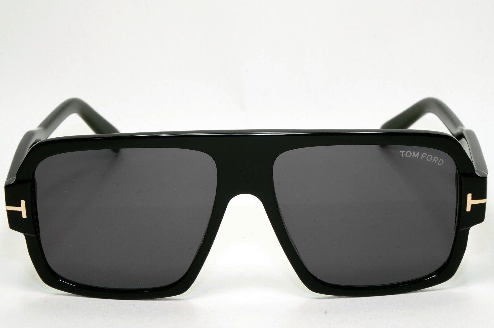 Tom Ford Sunglasses Camden Black Glossy Square Navigator TF 933 FT0933 01A 58mm