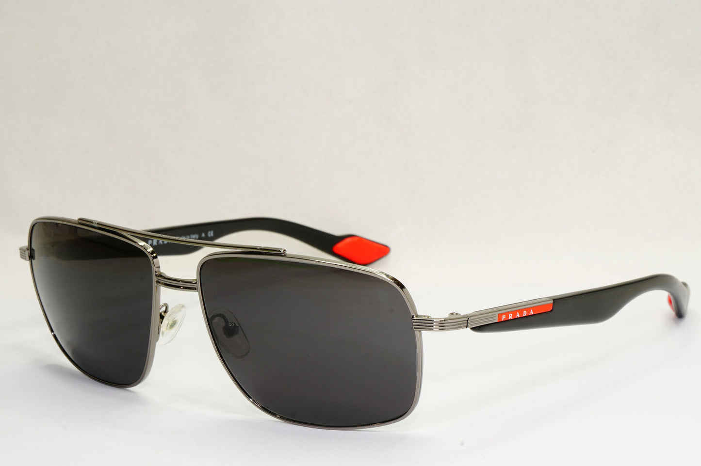 Prada Sunglasses 2011 Vintage Pilot Black Silver PS51MS SPS 51M 5AV-3M1 190224