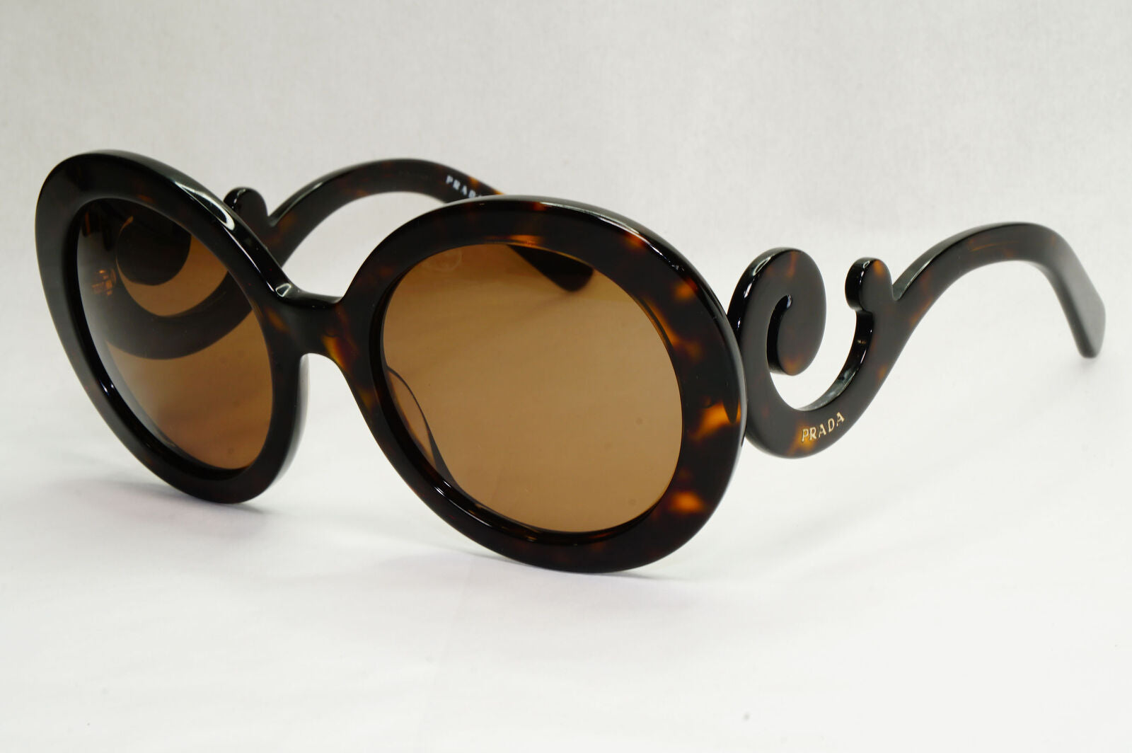 Prada Sunglasses Baroque Swirl Round Brown PR27NS SPR 27N 2AU-6S1 120124