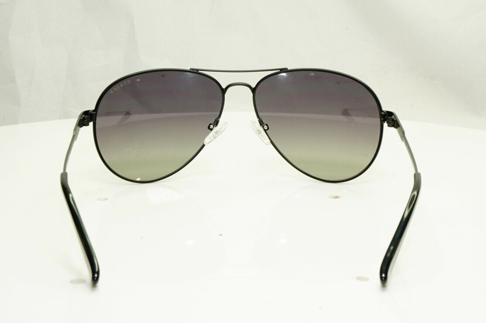Guess Sunglasses Polarized Black Mens Designer Smoke Pilot GU 7664 02D [b] 38977