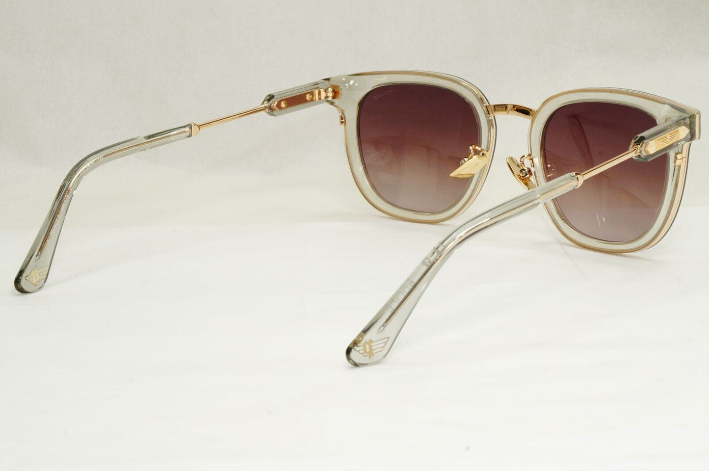 Police Sunglasses Transparent Gold Brown Gradient SPL F19 Prince 3 COL 0M78 51mm