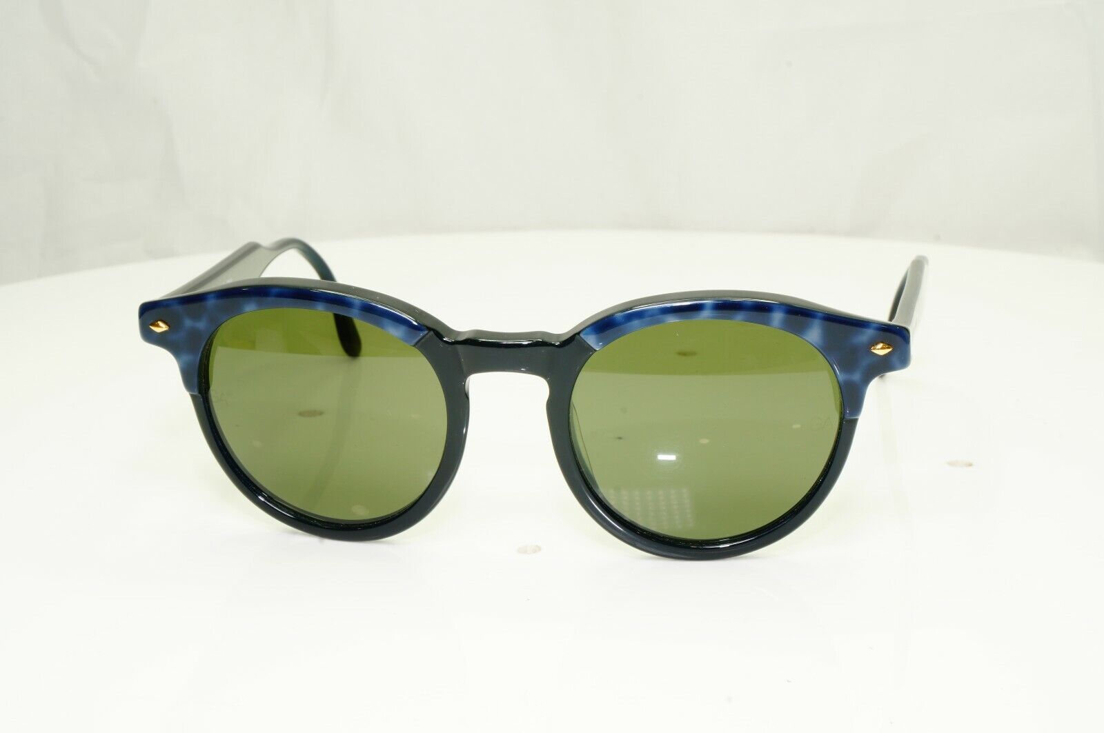 Giorgio Armani 1997 Vintage Blue Green Retro Havana Sunglasses Mens 901 025