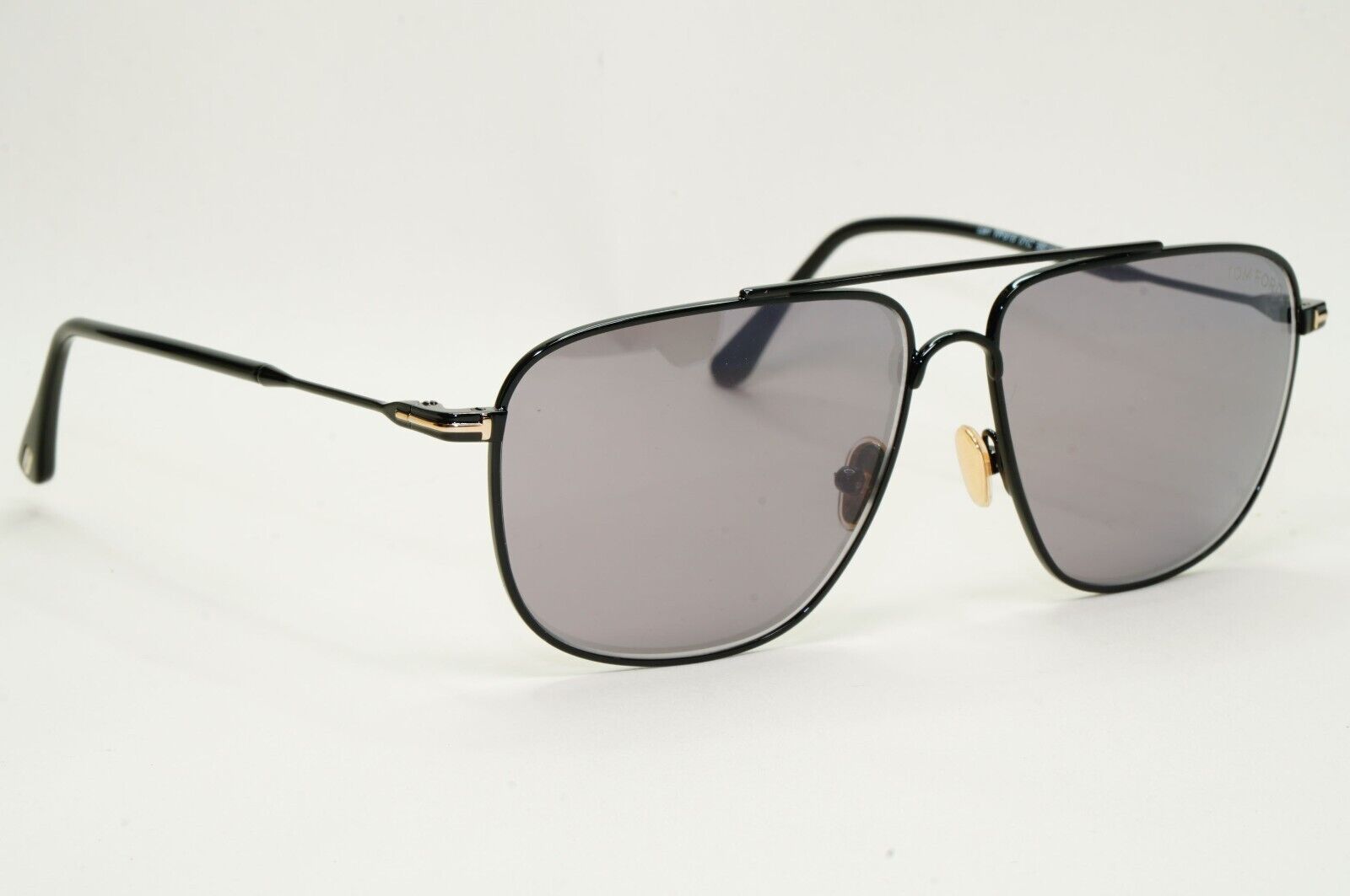 Tom Ford Sunglasses Len Black Grey Mirror Pilot Navigator FT0815 TF 815 01C 58mm