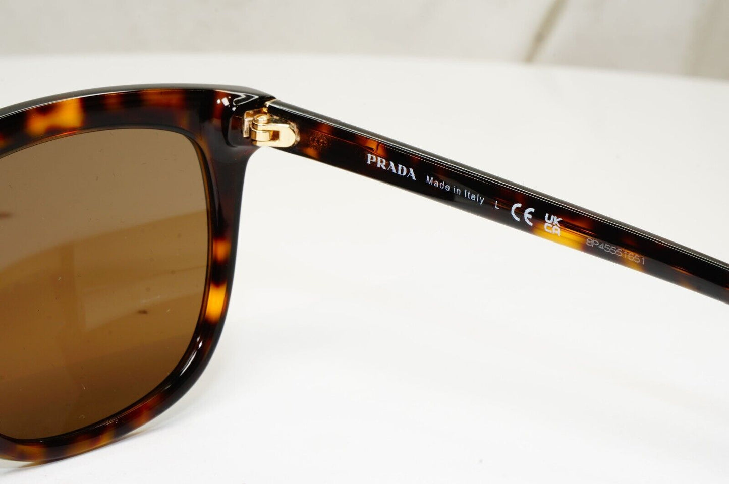 Prada Sunglasses Brown Tortoiseshell Square PR03XS SPR 03X 2AU-8C1 53mm