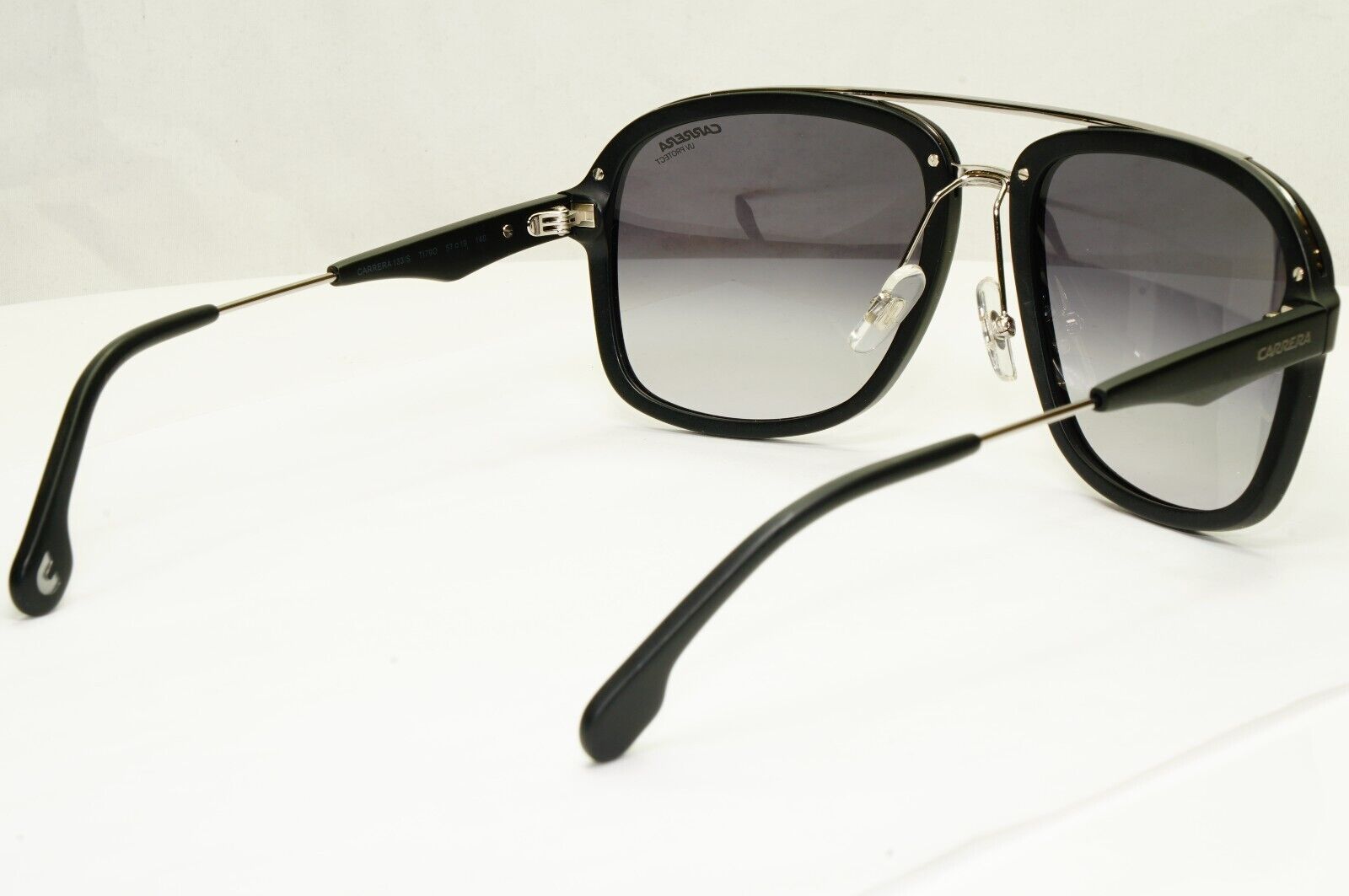 Carrera Black GradientSunglasses Smoke Square Pilot Mens Designer 133/S TI79O