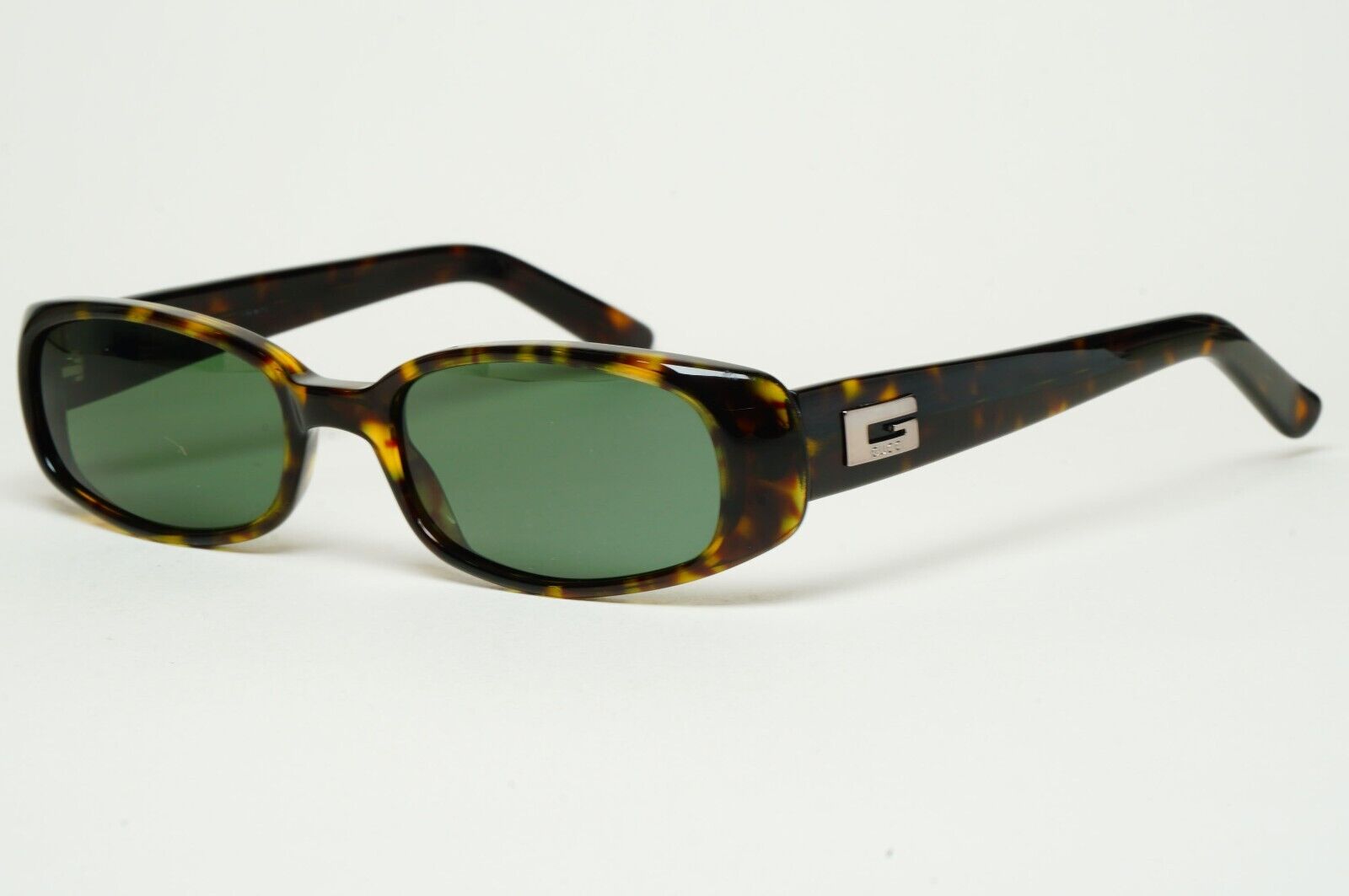 Gucci Sunglasses 1998 Vintage Brown Green Rectangle GG 2452/S 05L 050225