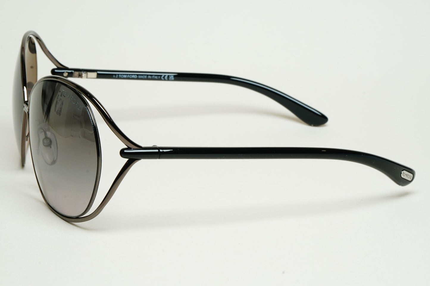 Tom Ford Sunglasses Carla Gunmetal Black Grey Gradient FT0157 TF 157 08B