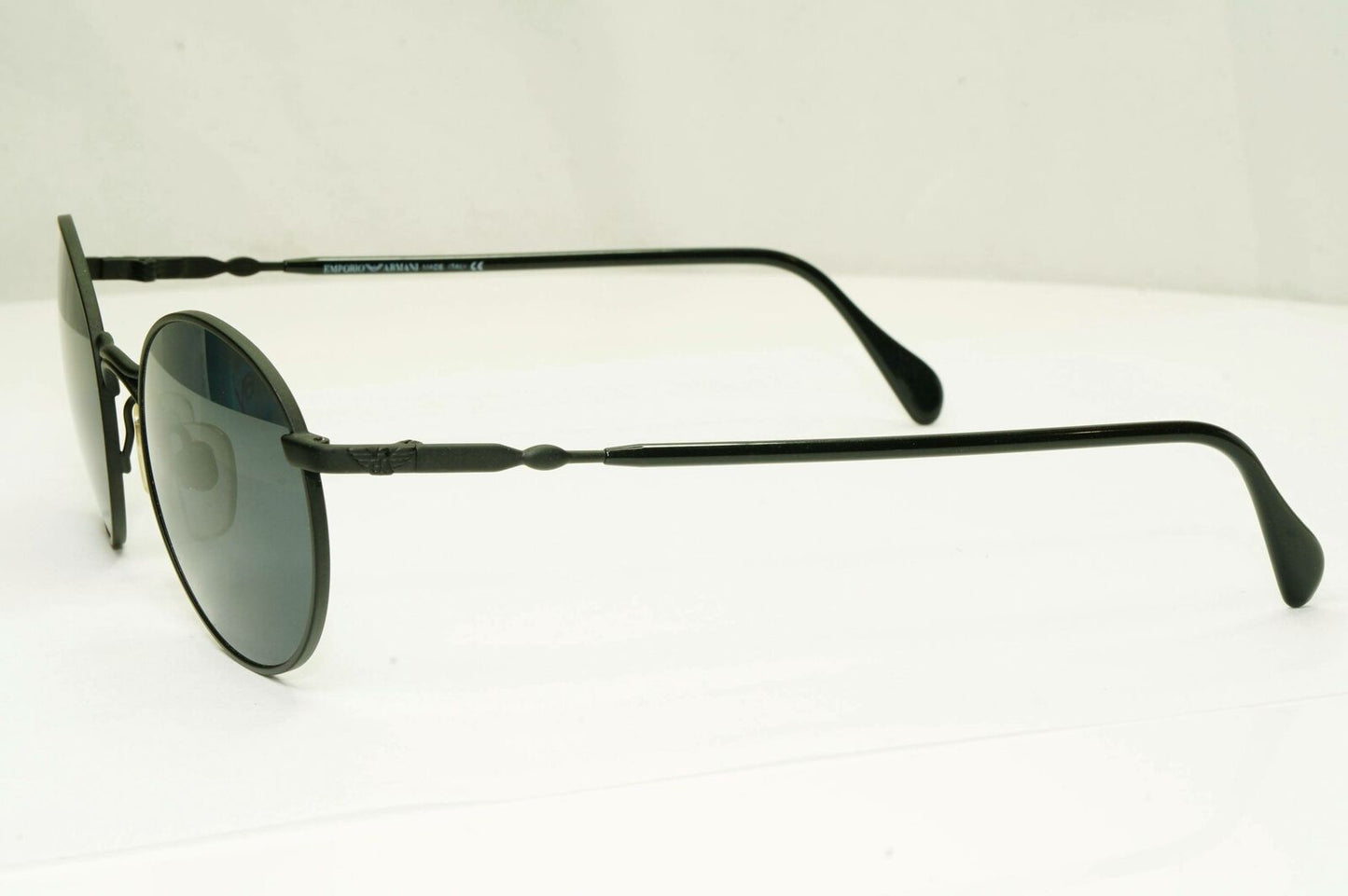 Emporio Armani 1997 Vintage Sunglasses Mens Womens Metal Round Black 059-S 706