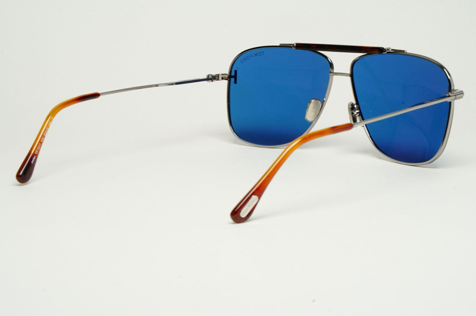 Tom Ford Sunglasses Jaden Blue Ruthenium Navigator Pilot FT1017 TF 1017 14V
